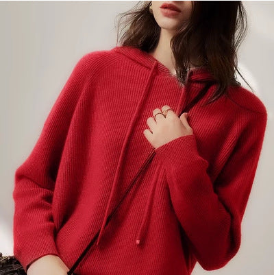 Knitted hoodie