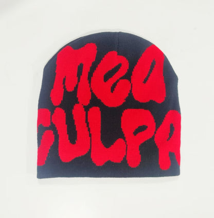 Knitted jacquard woolen cap
