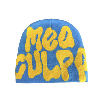 Knitted jacquard woolen cap