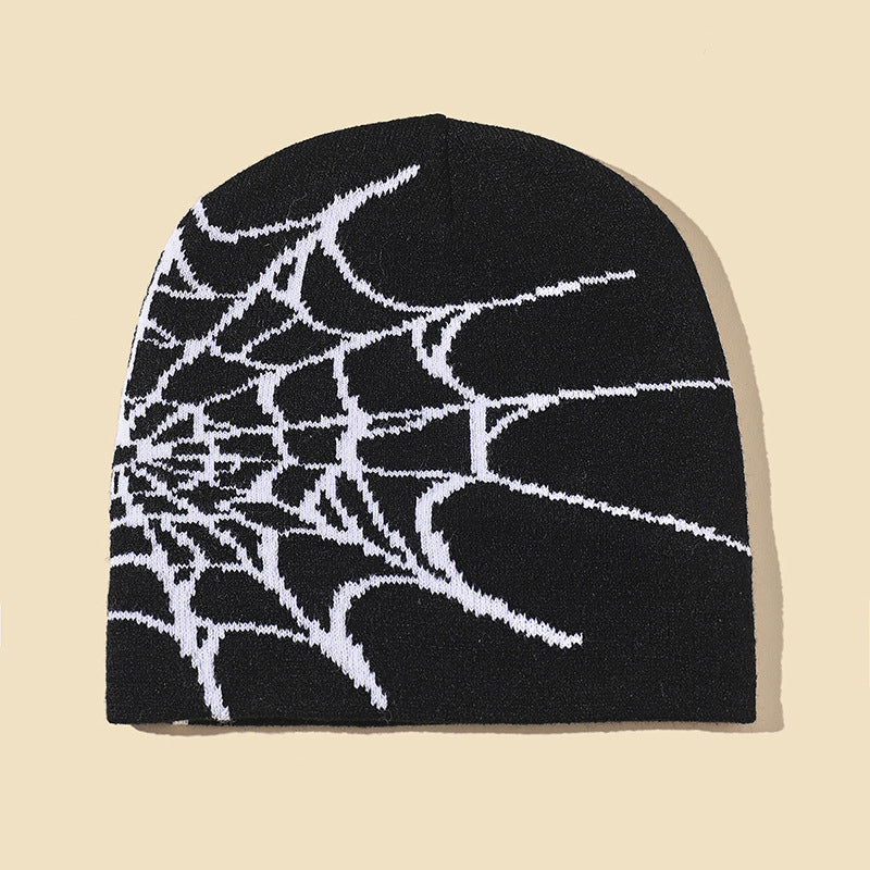 Knitted jacquard woolen cap