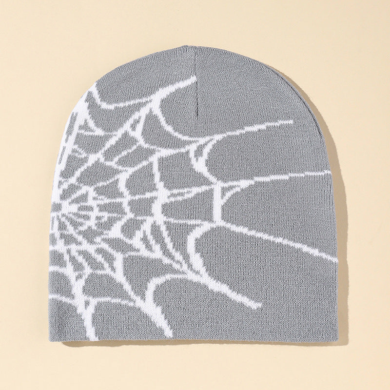 Knitted jacquard woolen cap