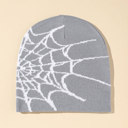Knitted jacquard woolen cap