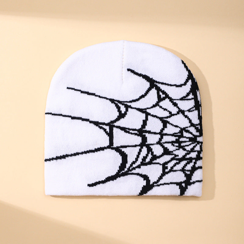Knitted jacquard woolen cap