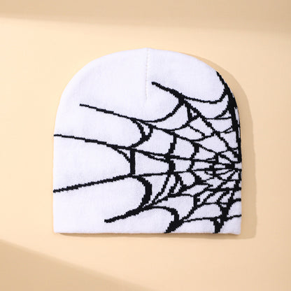 Knitted jacquard woolen cap