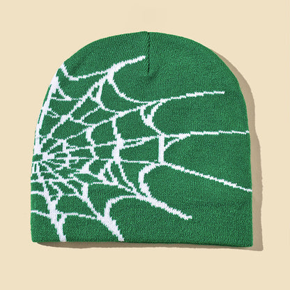 Knitted jacquard woolen cap