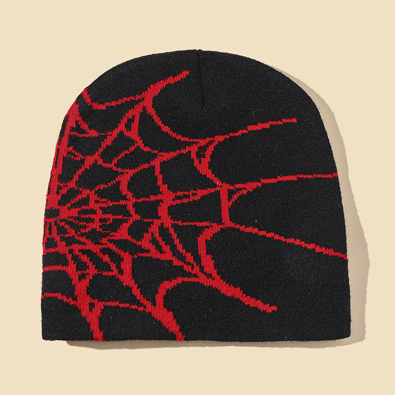 Knitted jacquard woolen cap