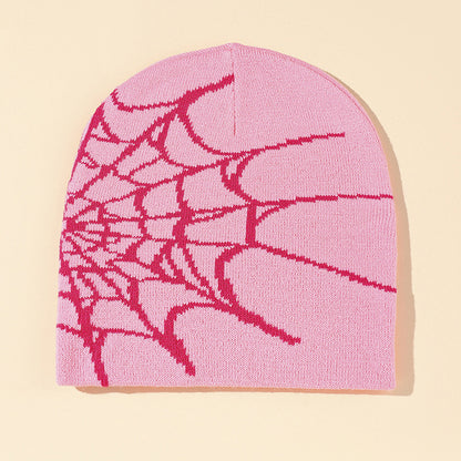 Knitted jacquard woolen cap