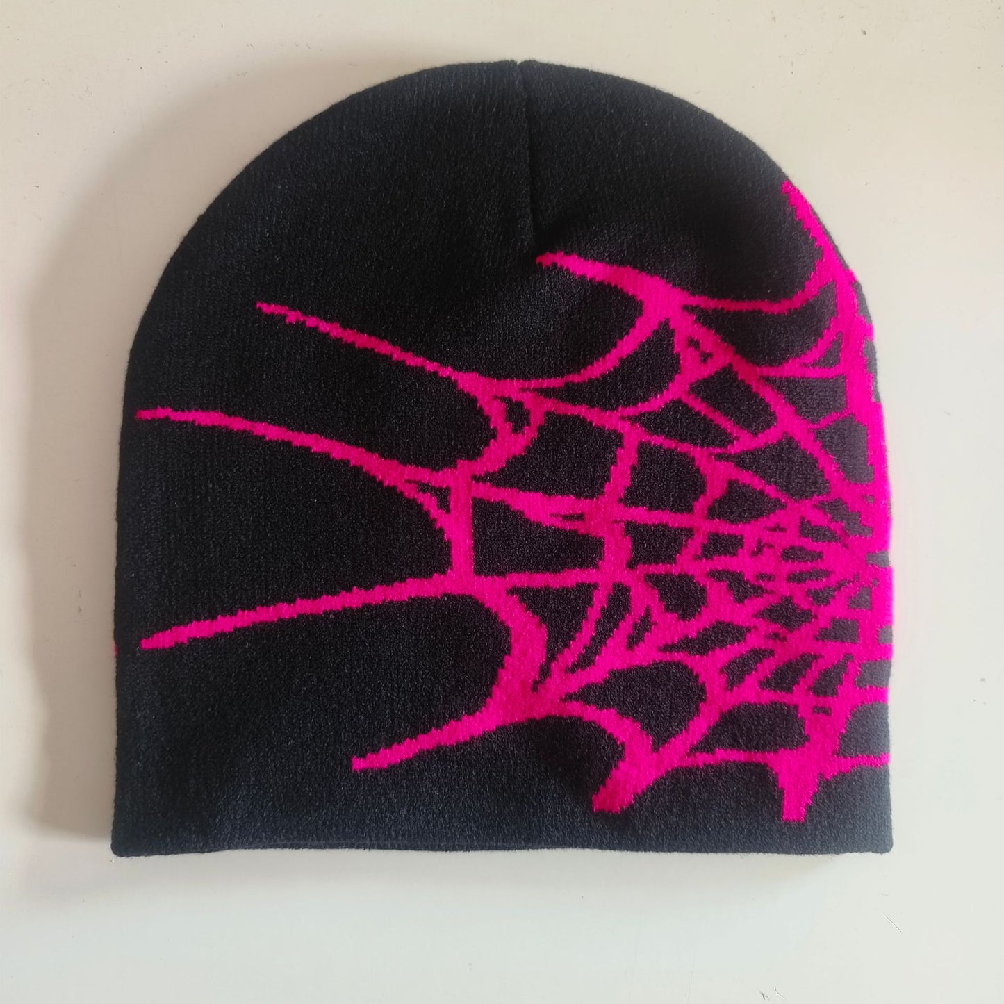 Knitted jacquard woolen cap
