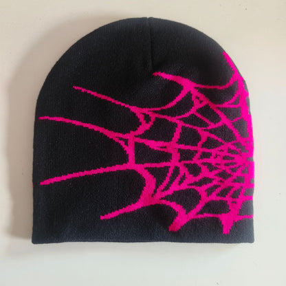Knitted jacquard woolen cap