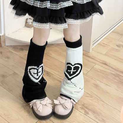 Knitted Leg Warmers with Various Patterns