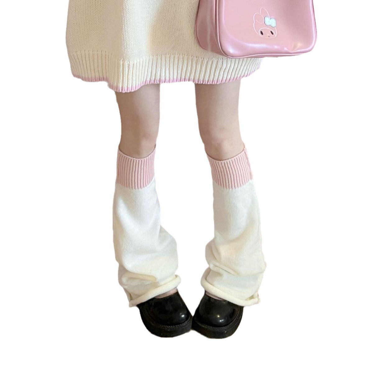 Knitted Leg Warmers with Various Patterns