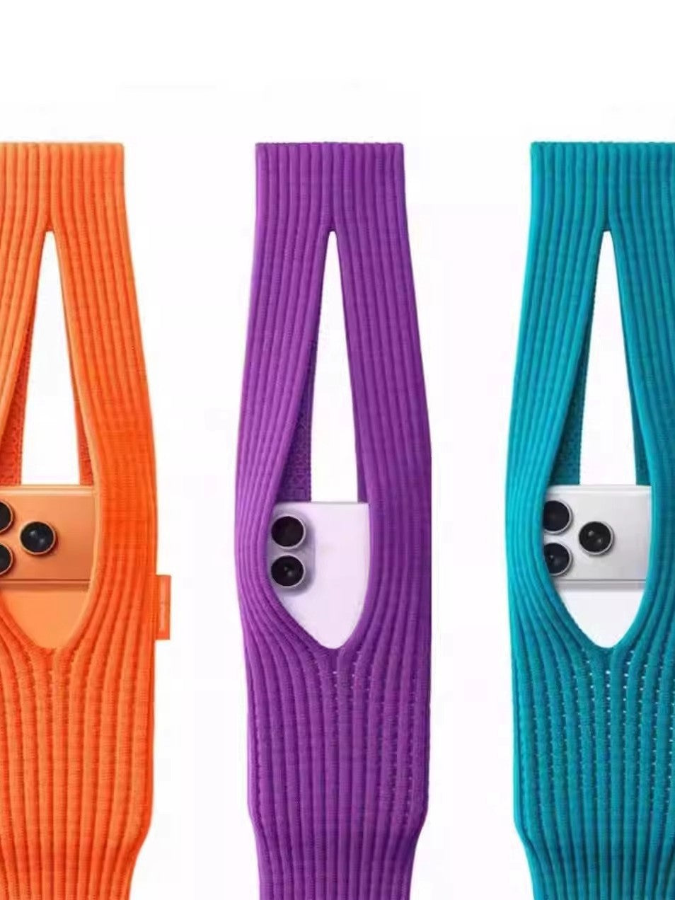Knitted mobile phone bag
