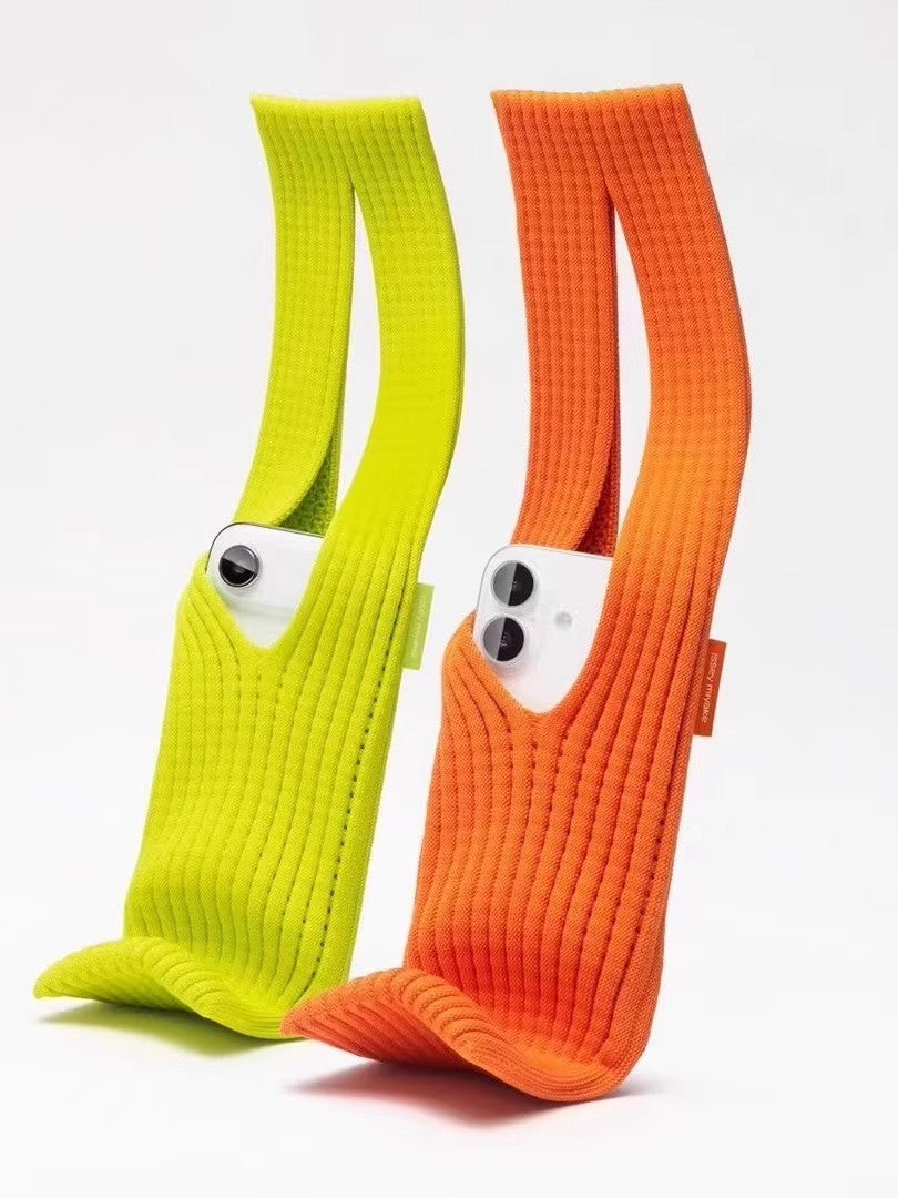 Knitted mobile phone bag