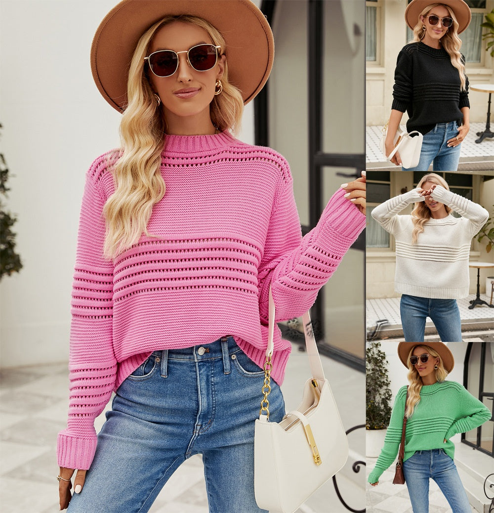 Knitted pullover sweater