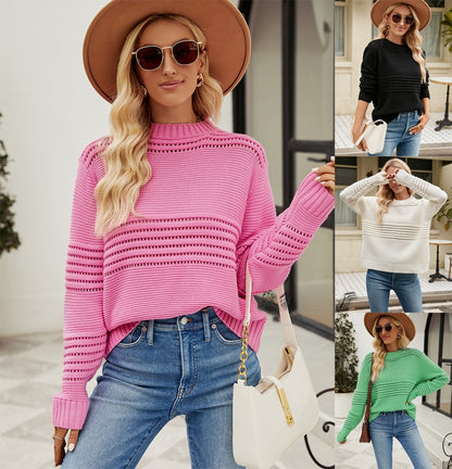 Knitted pullover sweater