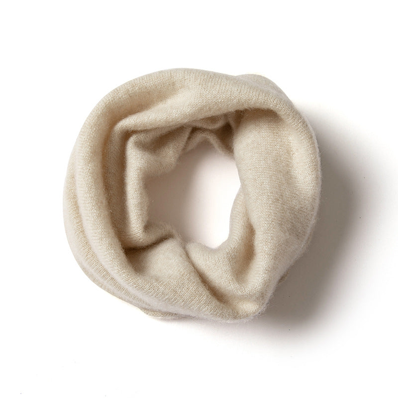 Knitted Pure Cashmere Neck Warmer Scarf