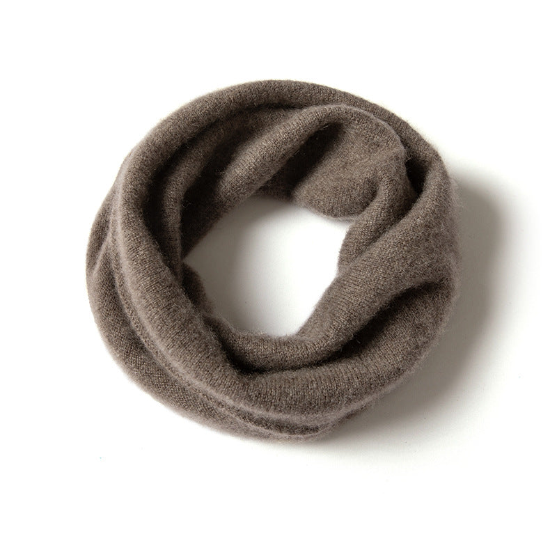 Knitted Pure Cashmere Neck Warmer Scarf