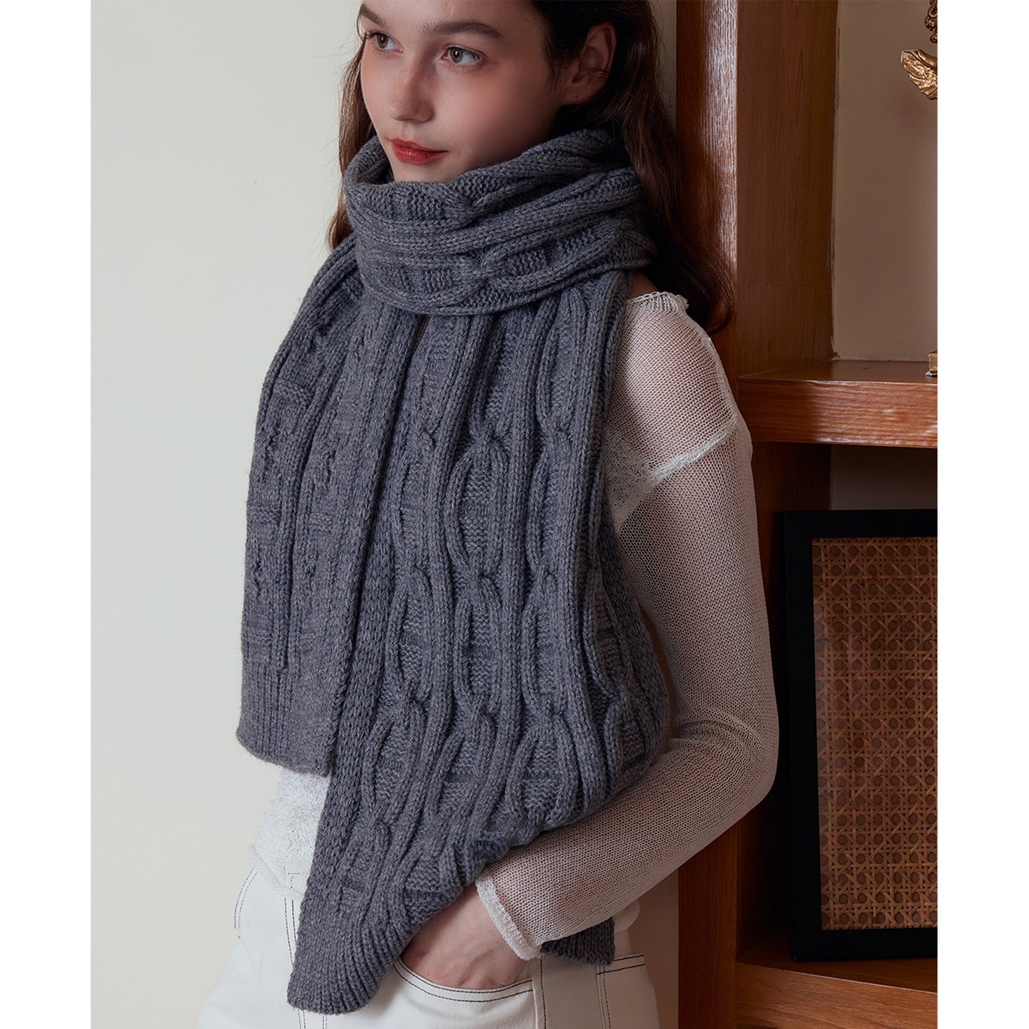 knitted scarf
