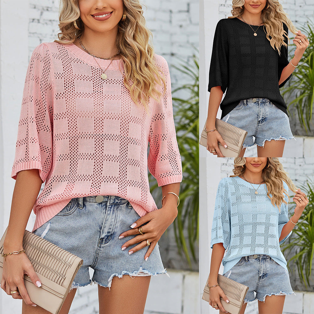 Knitted sweater blouse