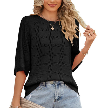 Knitted sweater blouse
