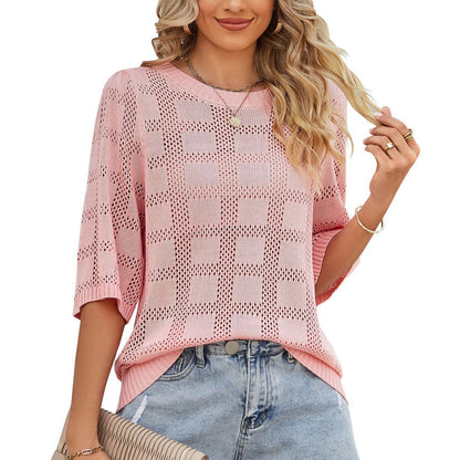 Knitted sweater blouse