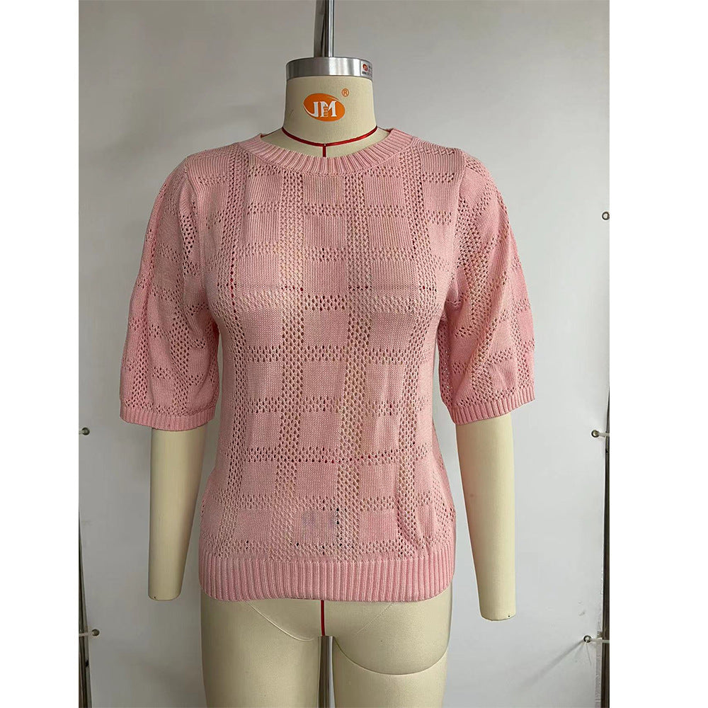 Knitted sweater blouse