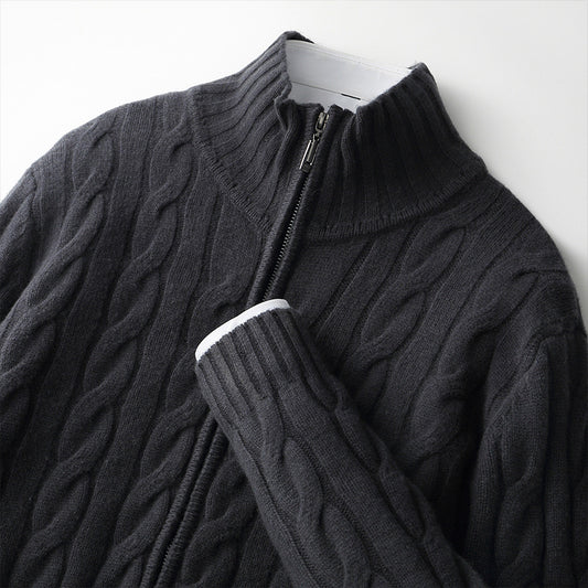 Knitted sweater coat