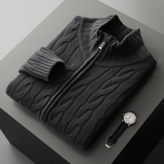 Knitted sweater coat