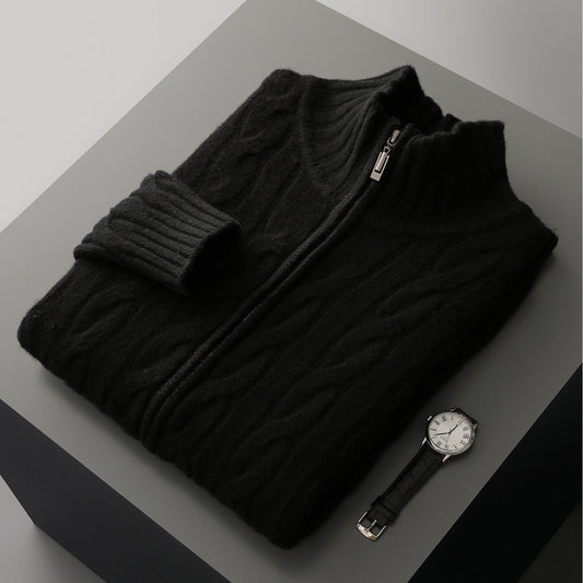 Knitted sweater coat