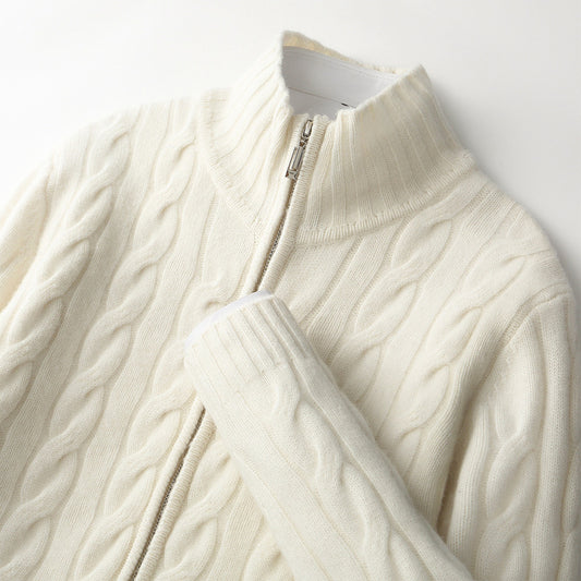 Knitted sweater coat