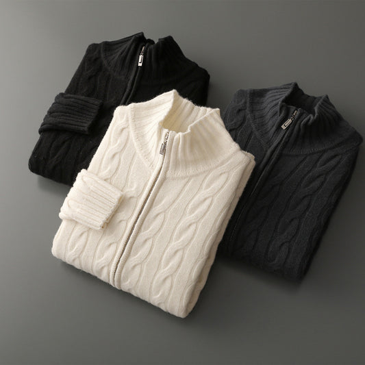 Knitted sweater coat