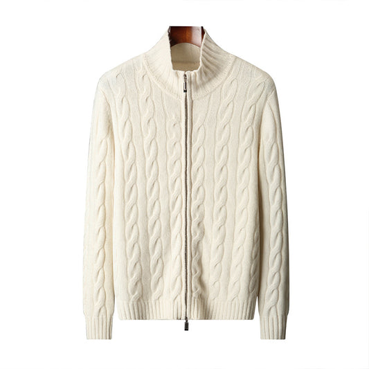 Knitted sweater coat