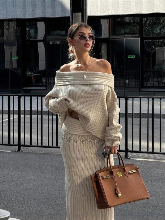 Knitted Sweater Set