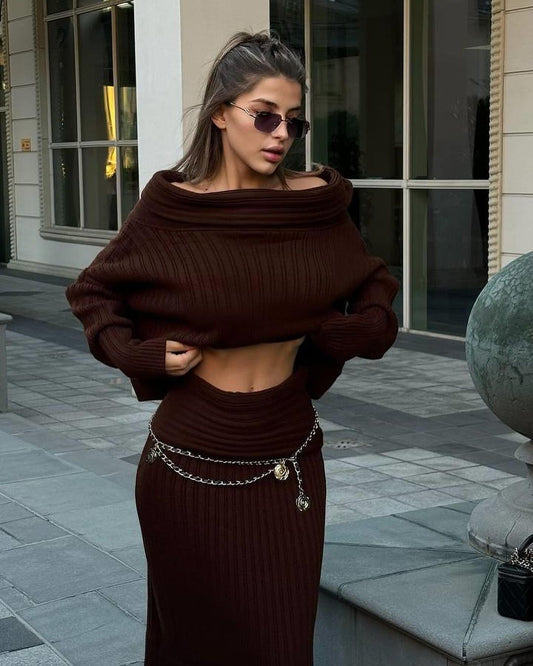 Knitted Sweater Set