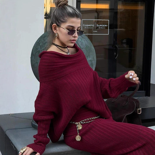 Knitted Sweater Set