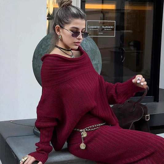 Knitted Sweater Set
