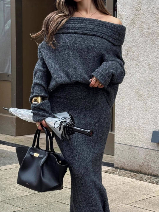 Knitted Sweater Set