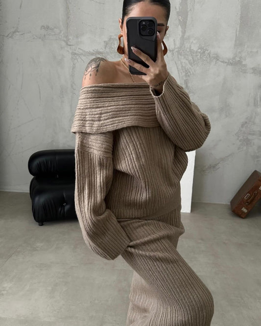 Knitted Sweater Set