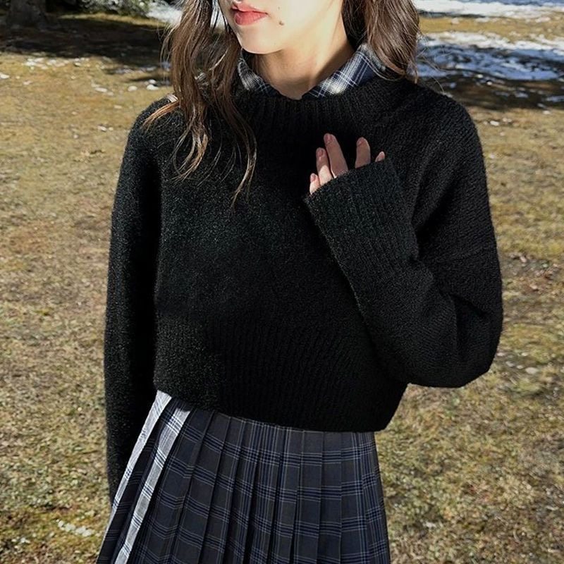 Knitted sweater top