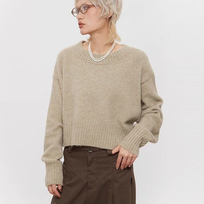Knitted sweater top