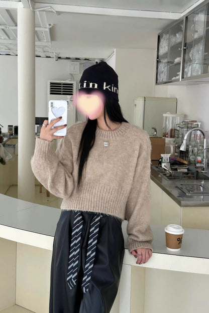 Knitted sweater top