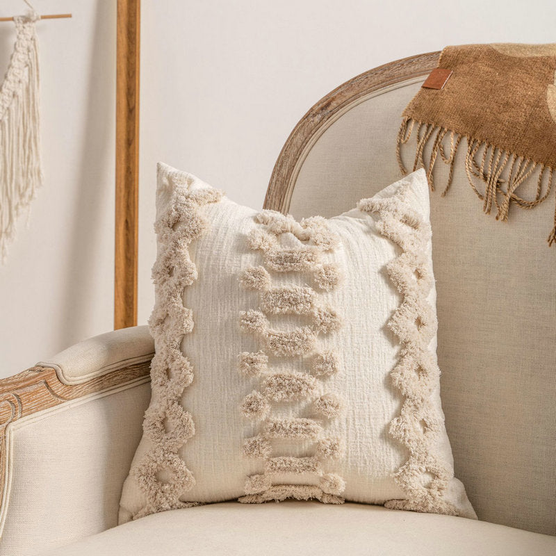 Knitted Tassel Pillow Case