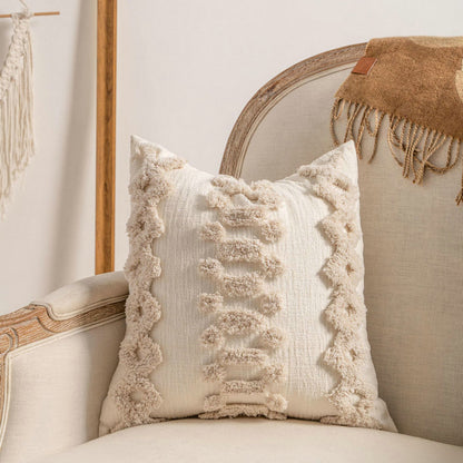 Knitted Tassel Pillow Case