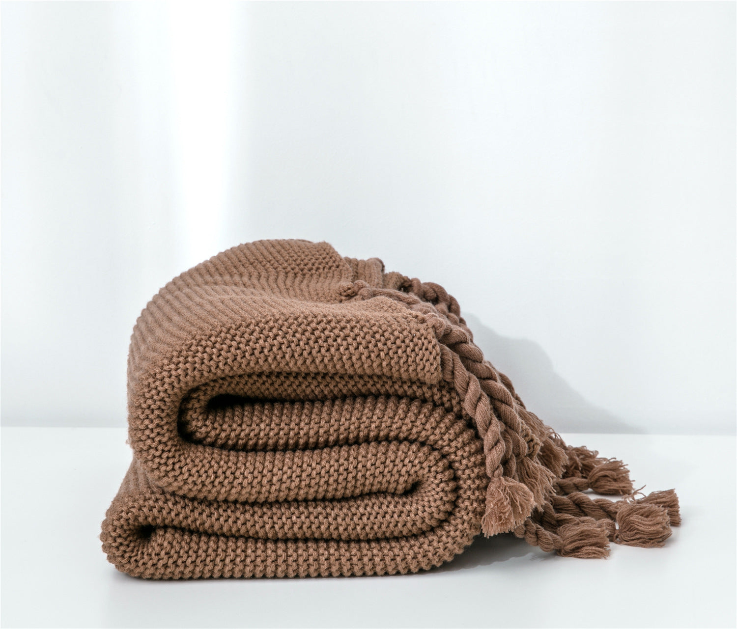 Knitted Tassel Sofa Blanket
