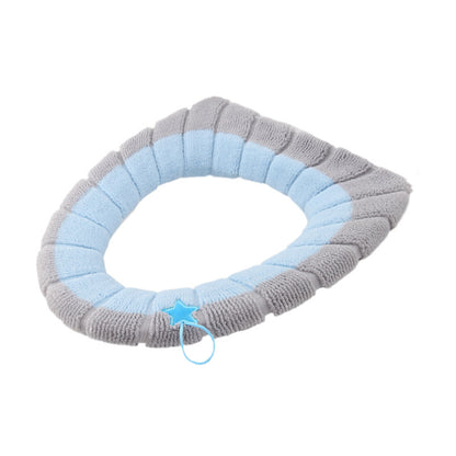 Knitted toilet seat cover