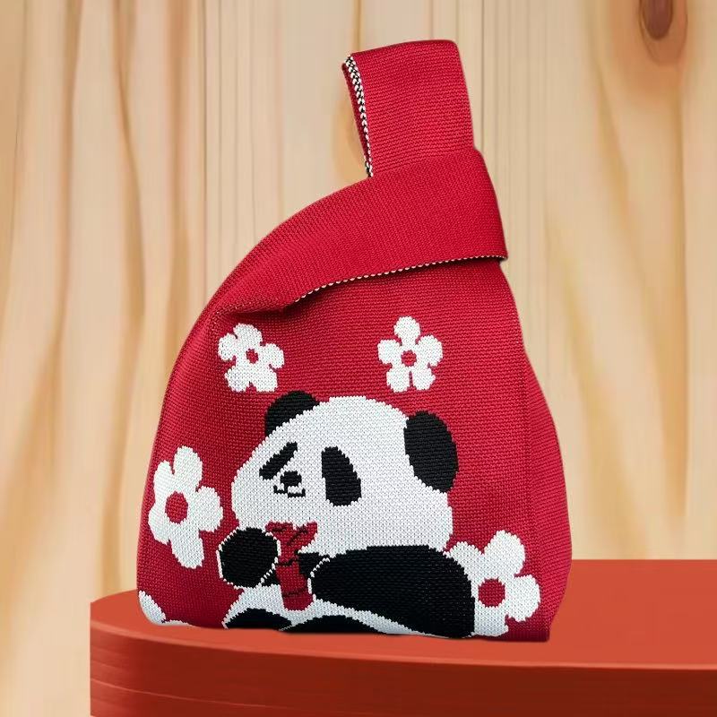 Knitted tote bag