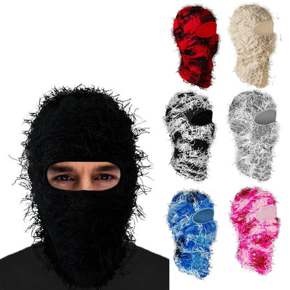 Knitted warm face mask