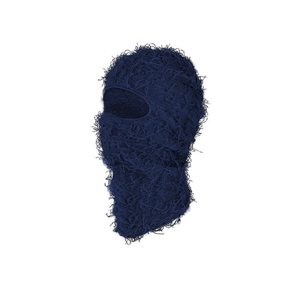 Knitted warm face mask