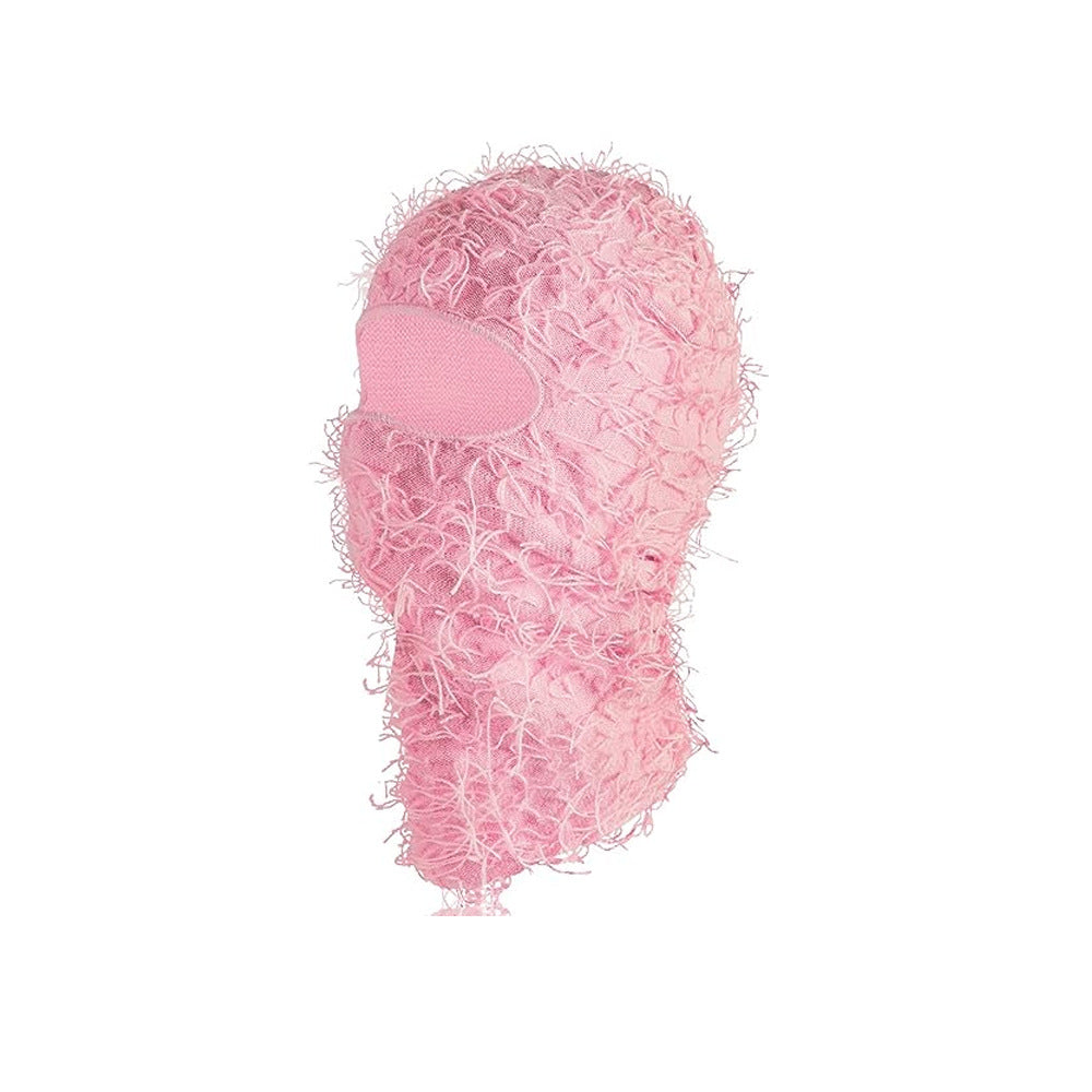 Knitted warm face mask