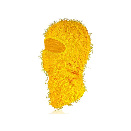 Knitted warm face mask